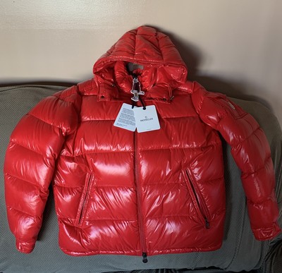moncler red maya jacket
