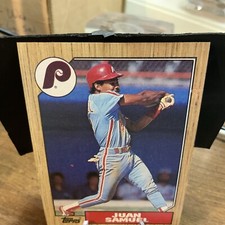 Juan Samuel #255 Topps 1987 Baseball Card (Philadelphia Phillies)
