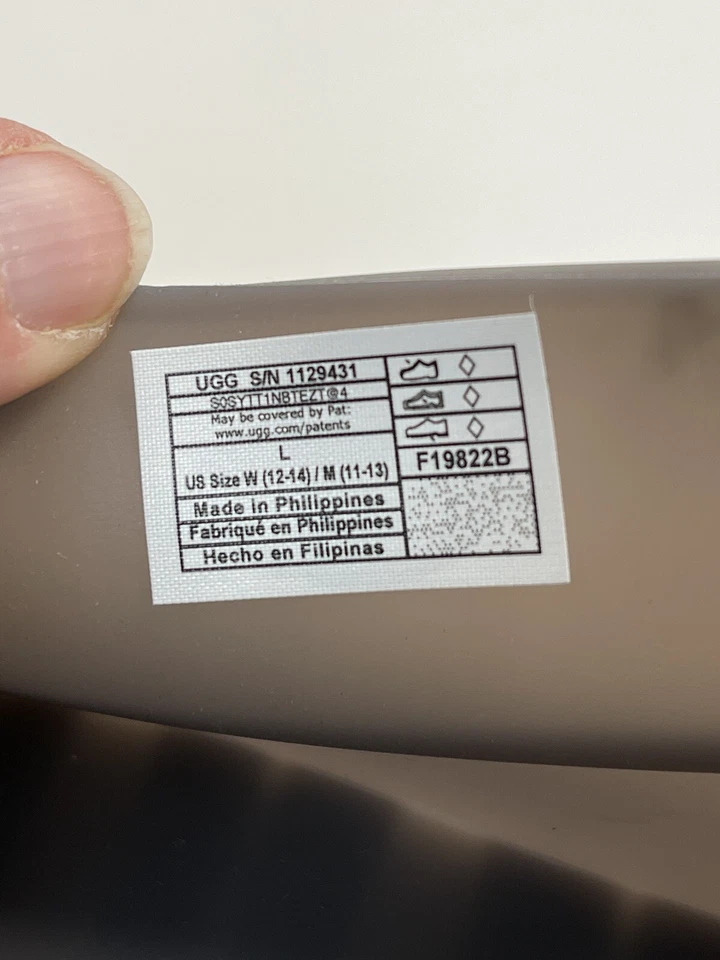 UGG WATERPROOF RUBBER RAIN BOOT GUARD GALOSH SHOE COVERS W 12-14 M 11-13 Gray - Image 4 of 4