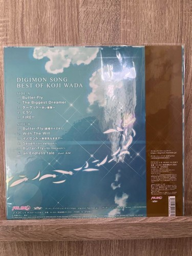 Digimon Song Best Of Koji Wada Analog Record Angemon Adventure Game Soundtrack - Imagen 2 de 5