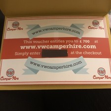 Hire any Campervan up to the value of £700 - Holiday Voucher-Pickup  Southampton