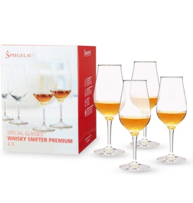 Spiegelau Premium Whiskey Snifter Set of 4 Modern Whisky Glasses 9.5 oz European