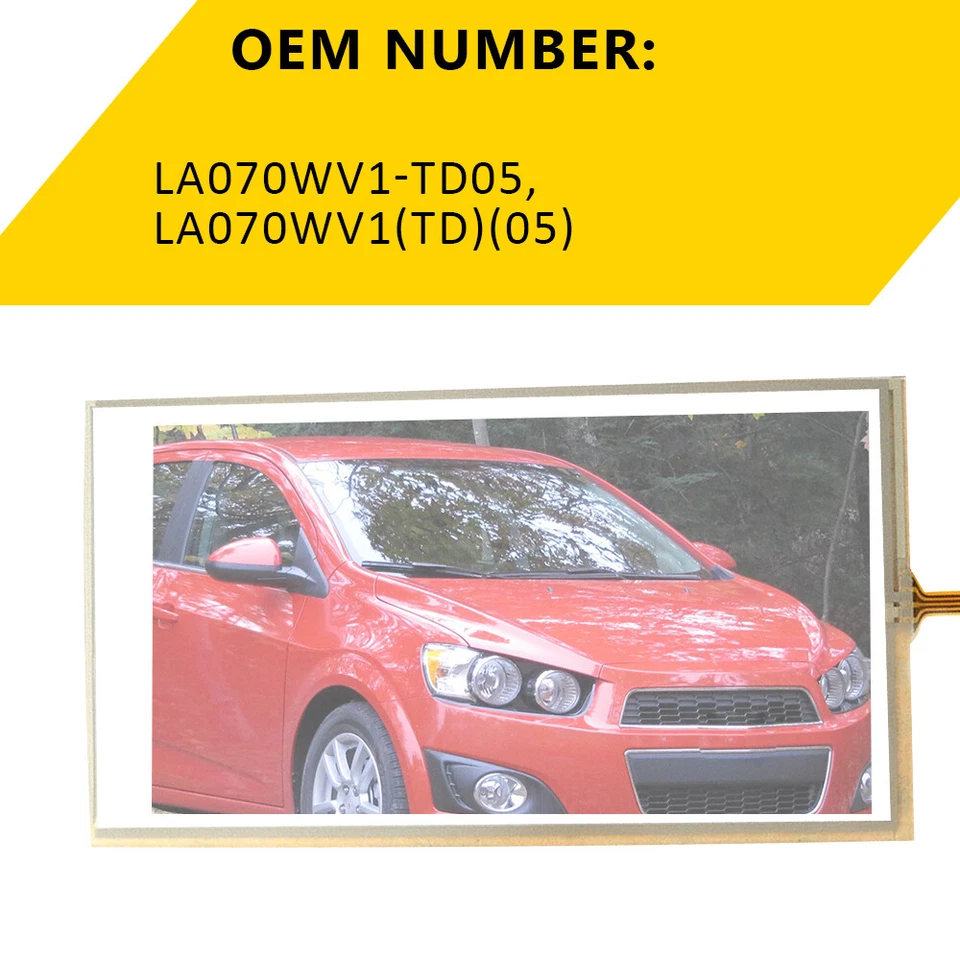 Digitalizador de pantalla táctil de 7" para Chevrolet Spark Sonic 2012 2013 2014 2015 2016 Foto 4 de 4