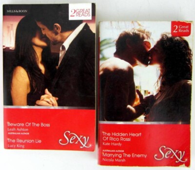 2 x MILLS & BOON SEXY Romance 2 in 1 Great Read Books - 4 Novels