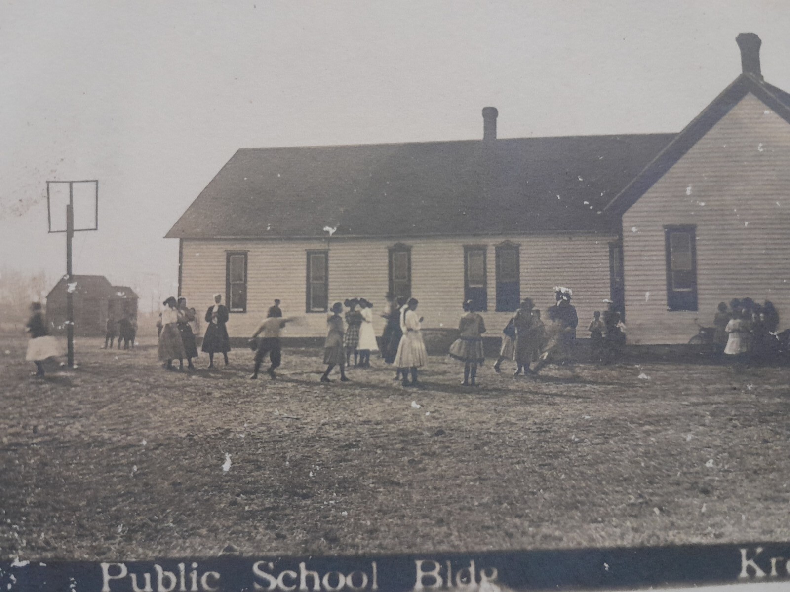 RPPC. PUBLIC SCHOOL BUILDING, KREMLIN, OKLAHOMA eBay