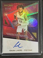 2021-22 Panini Recon True Potential Red Signatures Isaiah Livers Rookie Auto /99