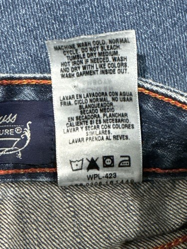NEW Levis Strauss Signature Girls Rhinestone Jeans Size 6X Frayed Hem Denim - Picture 7 of 9
