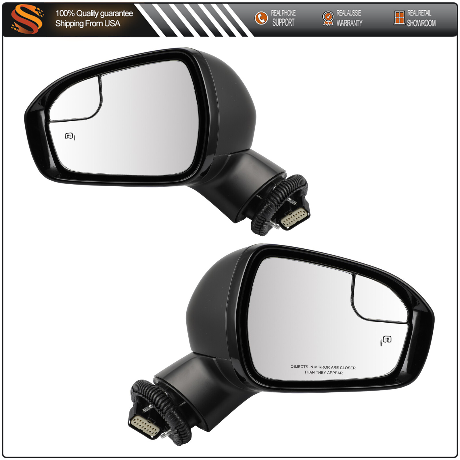2018 Ford Fusion Heated Mirror with Signal Lamp, Memory, and Puddle Light L+R Set