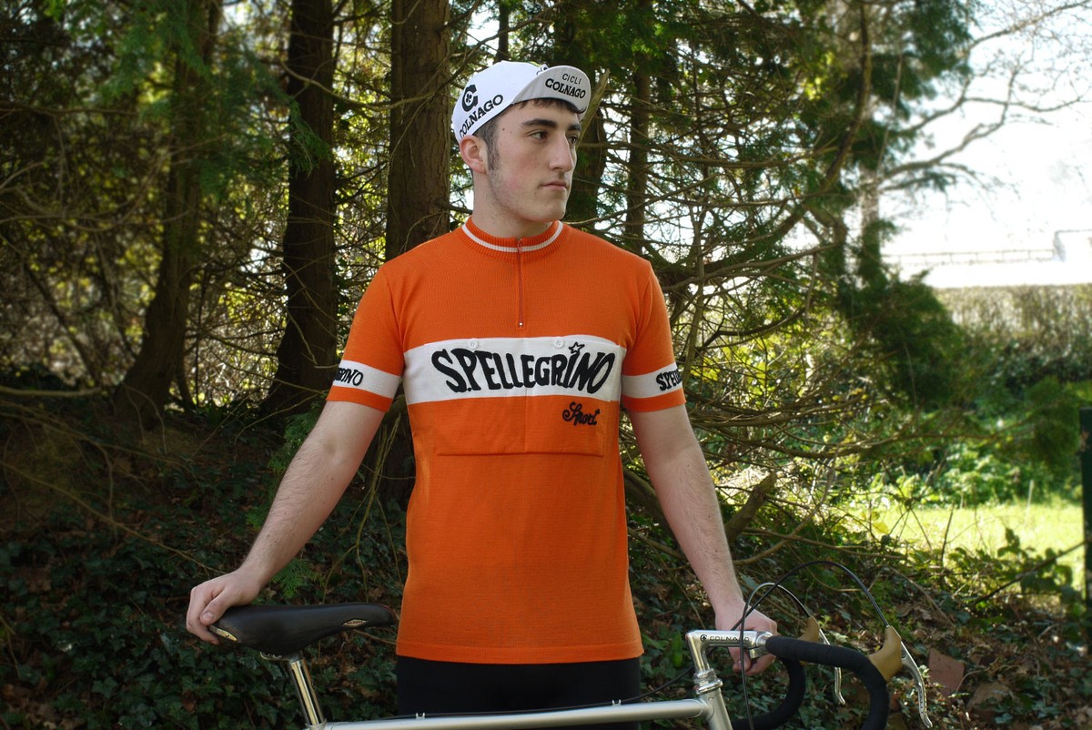 San Pellegrino merino wool cycling jersey VV Classics UK