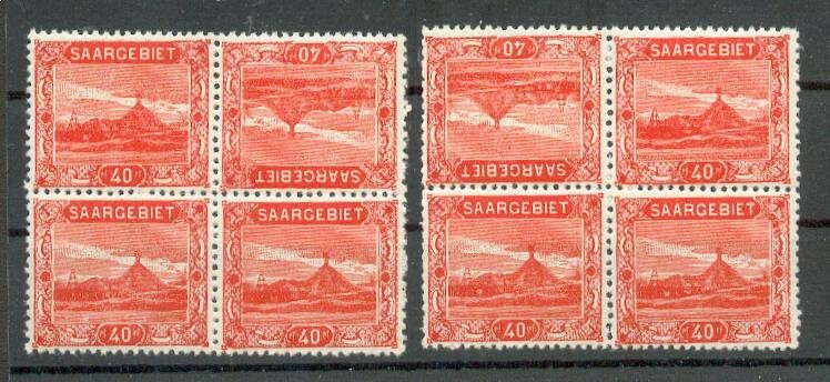 Saar 59 Kdr I+II KEHRDRUCKE** MNH POSTFRISCH (Z4029