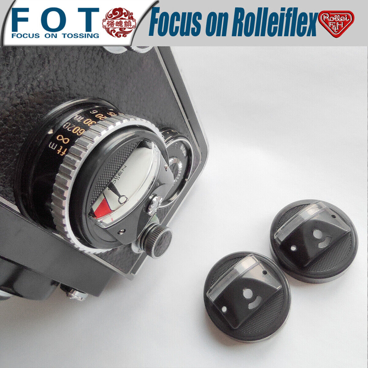 Rolleiflex 2.8F lub 3.5F Light Meter Cover Część zamienna (2021 Nowy)