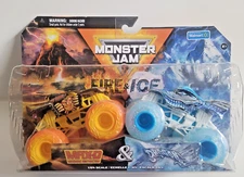 Spin Master 2024 Monster Jam Fire & Ice Series Max-D & Dragon WALMART Exclusive