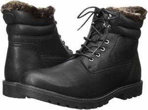mens black leather winter boots