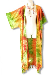 Details About Tie Dye Plus Size Cardigan Duster Beach Kimono Maxi Dress Wrap 2x 3x 4x 5x