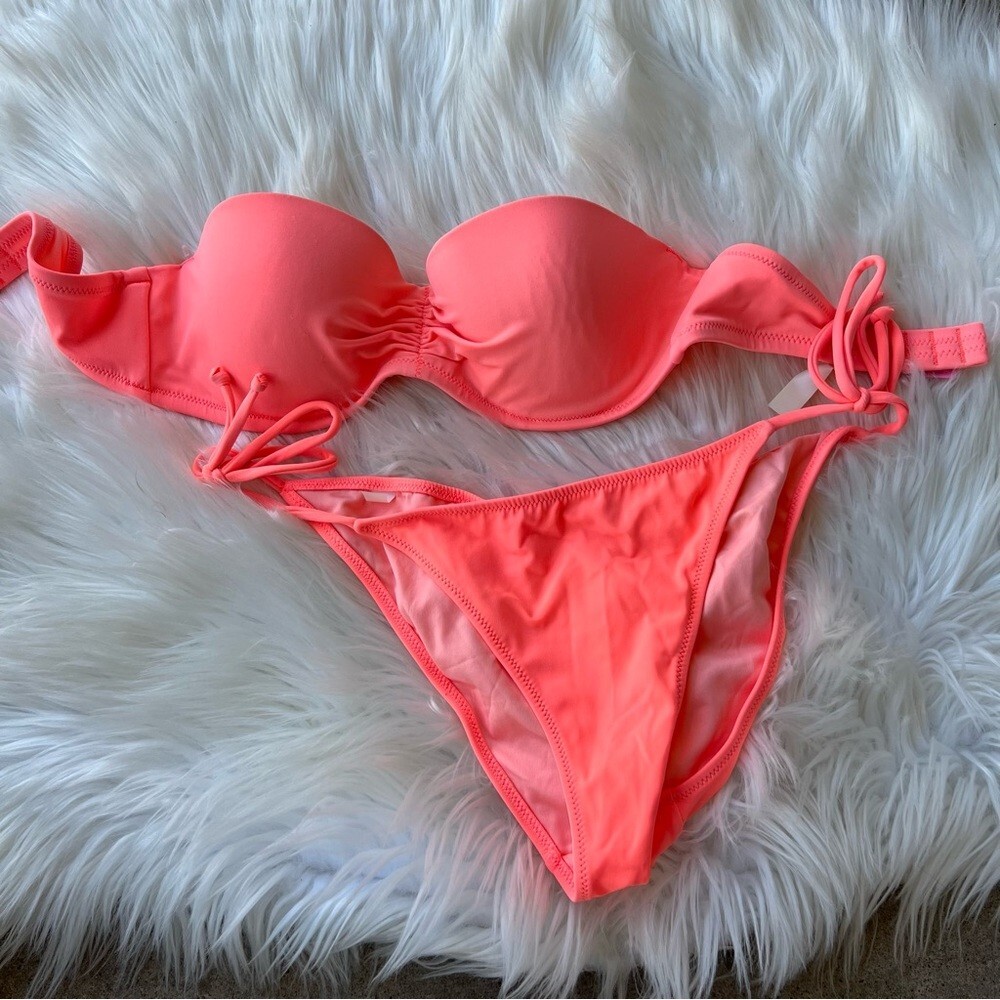 Haut De Maillot De Bain Victoria's Secret Taille 36DD - Couleur Corail - Neuf Sans étiquette