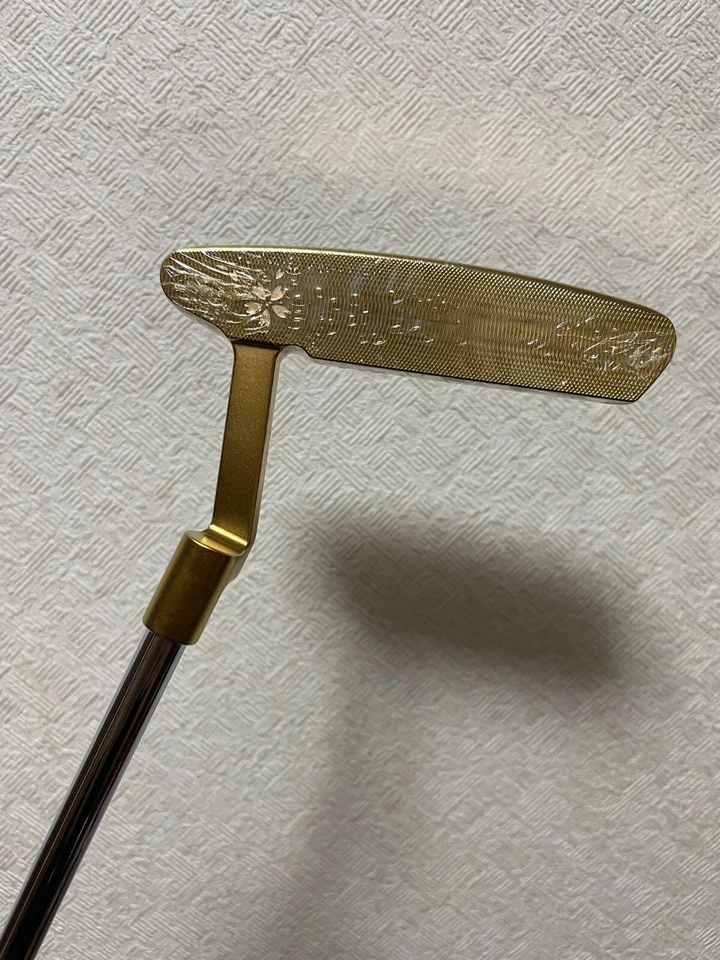 MUTSUMI HONMA putter MH282P Gold IP model 34" w/ Head Cover - Image 3 of 4