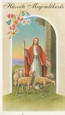 1 ONE Hungarian Easter Greeting Card Alfred Mainzer husvoti Megemlekezes