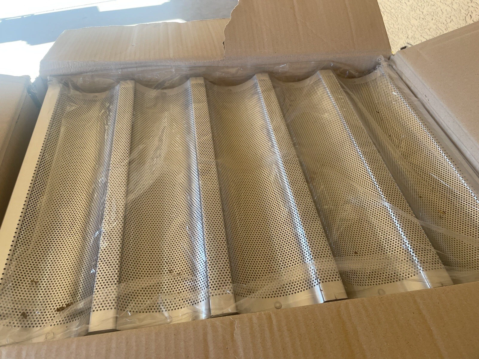 Baking tray baguette/french bread pan aluminum 18x26 set of 6