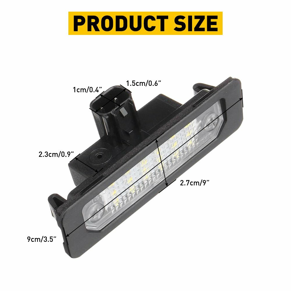 For Lincoln MKS MKT MKX MKZ White LED License Plate Light Tag