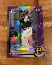 Rodolfo Nolasco 2022 1st Bowman Chrome PURPLE Refractor /250 NRMT+ Rookie Pirate