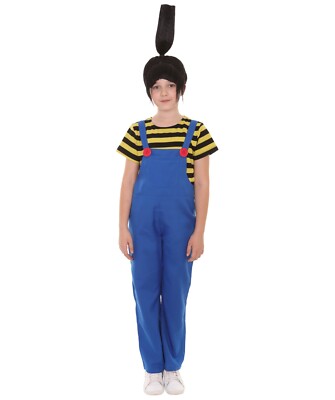 Agnes Kostüm | Despicable Me Mädchen Kostüm Outfit mit Perücke & Top