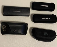 Lot of 5 mixed brands sunglasses  cases Costa, Converse, Ray Ban, Burberry
