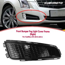 1x Gloss Black Front Fog Light Cover Grille For Cadillac Ats 2013-2014 Right 1x Gloss Black Front Fog Light Cover Grille For Cadillac Ats 2013-2014 Right