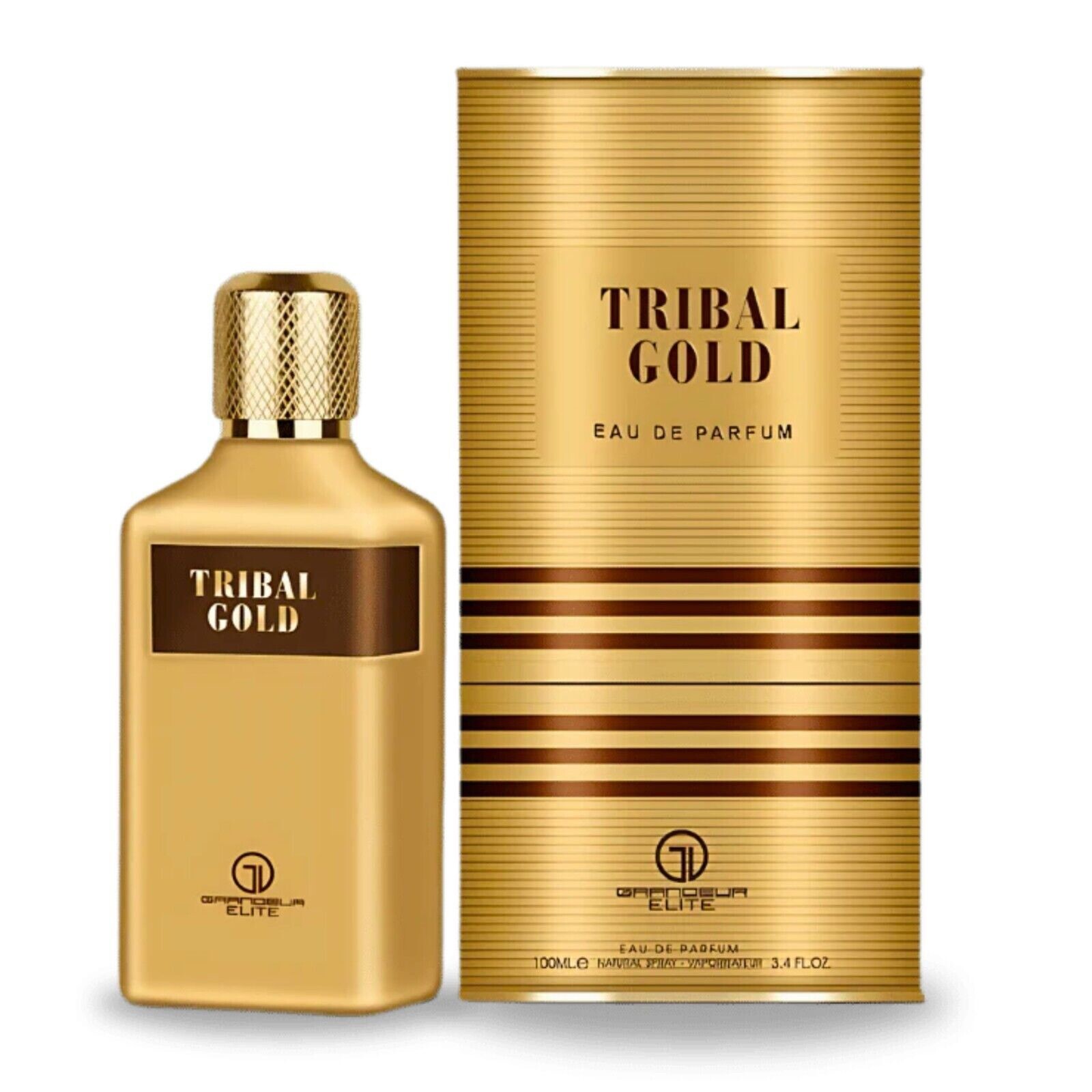 Grandeur Tribal Gold 100ml / 3.4 oz EDP Spray Men Sealed (Le Male Elixir )