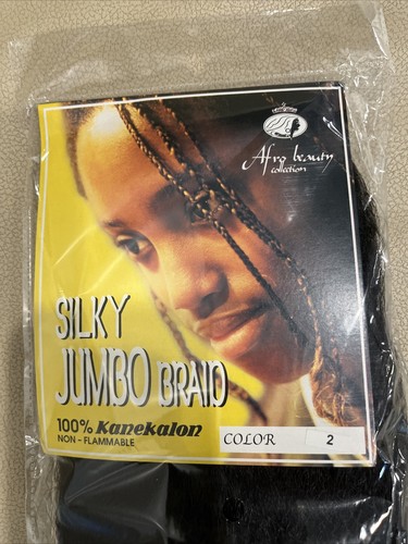 AFRO BEAUTY Silky Jumbo Braid Kanekalon Hair Extension color 2- 24”Non-Flammable - Picture 4 of 5