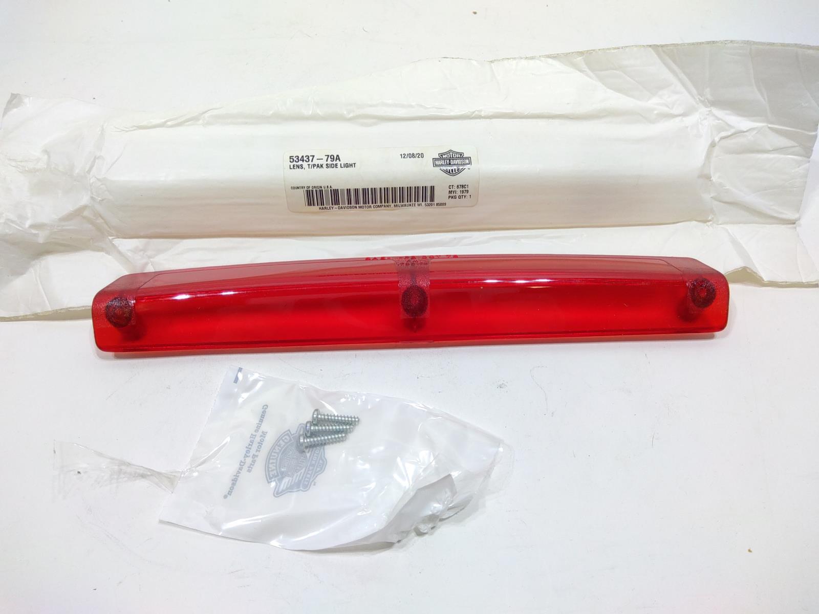 NEW OEM Harley Davidson AMF Touring Pack Side Light Lens 53437-79 