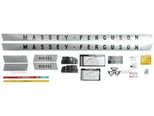Complete Decal Set for Massey-Ferguson MF 135 MF135 US Tractor Sparex 18 pc. Kit