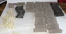 Vintage 55 Lot Mesh  Wire Hair Styling Curlers  Pins- 1970/80s 