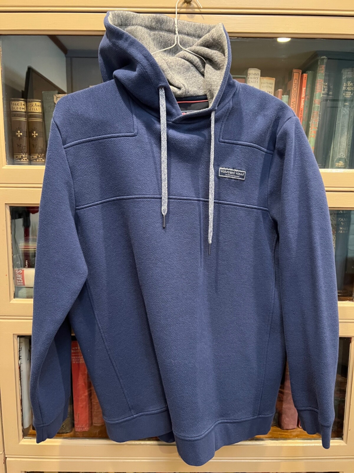 Vineyard Vines Hoodie Mens L Navy Long Sleeve Textured Cotton Blend eBay