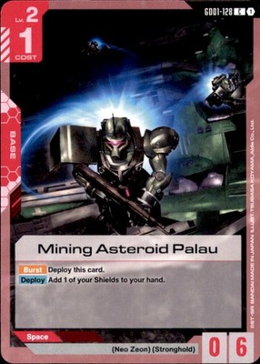 Gundam Newtype Rising GD128 Mining Asteroid Palau - Common
