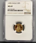 1995 US 1/10th ozt Gold $5 Eagle Coin NGC MS69 L24012
