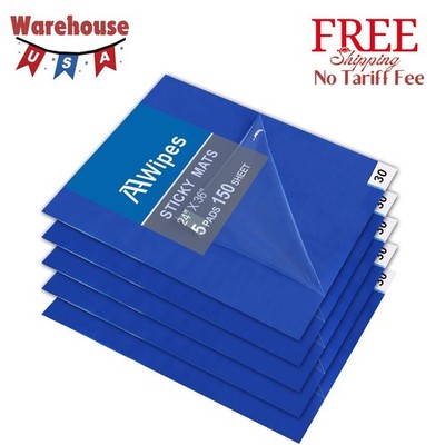 Sticky Mat Tacky Pads Adhesive 24''x36'' 5 Packs, 30 Sheets/Packs,150 Sheets Total