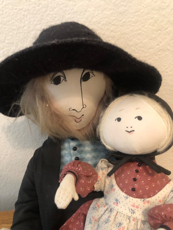 P. Buckley Amish 26” tall Dad & 10” Daughter