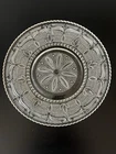 Vintage Federal Glass Heritage Clear Sandwich Platter Pressed Glass Floral