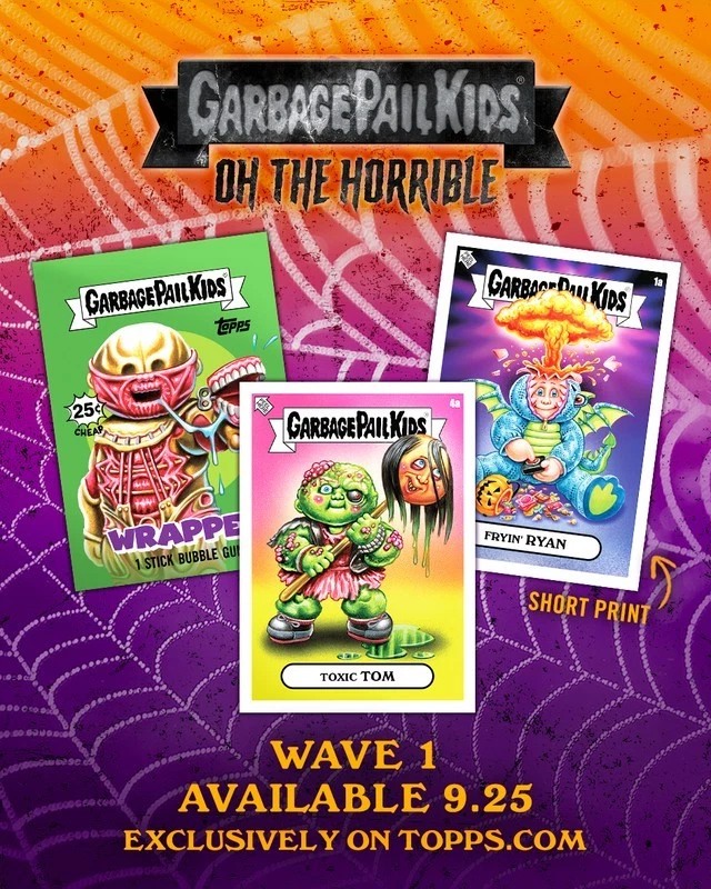2025 Topps Garbage Pail Kids Oh-the Horrible Wave 1 *без поиска и в заводской упаковке - Изображение 3 из 4