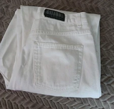 Gitano Vtg Womens White Jeans Size 16 Inseam 29 Measurements In Pictures Read