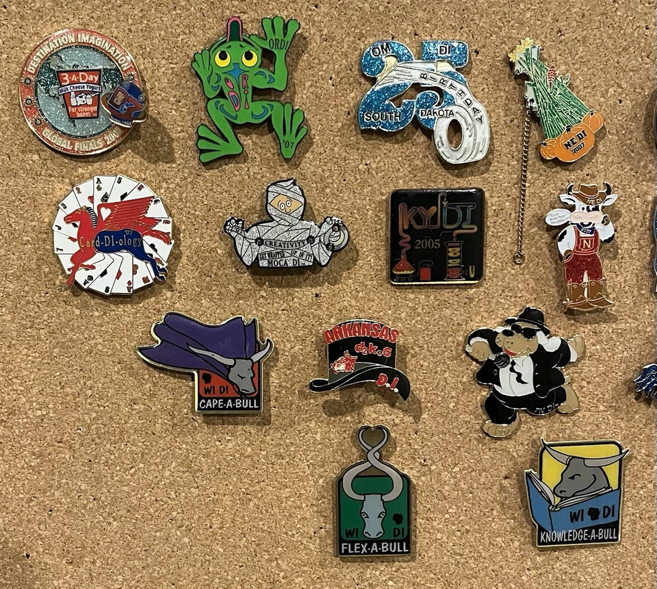 Lot of 16 Destination Imagination Trading Pins Enamel - Image 2 of 3