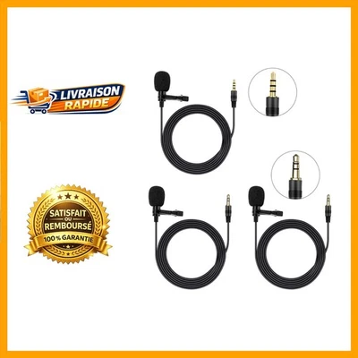 Micro Cravate Universel 3,5mm - Idéal pour Smartphones, Ordinateurs et Caméras - Photo 1/4