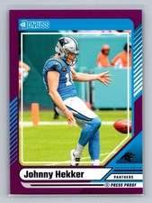 2024 Donruss #24 Johnny Hekker Press Proof Purple