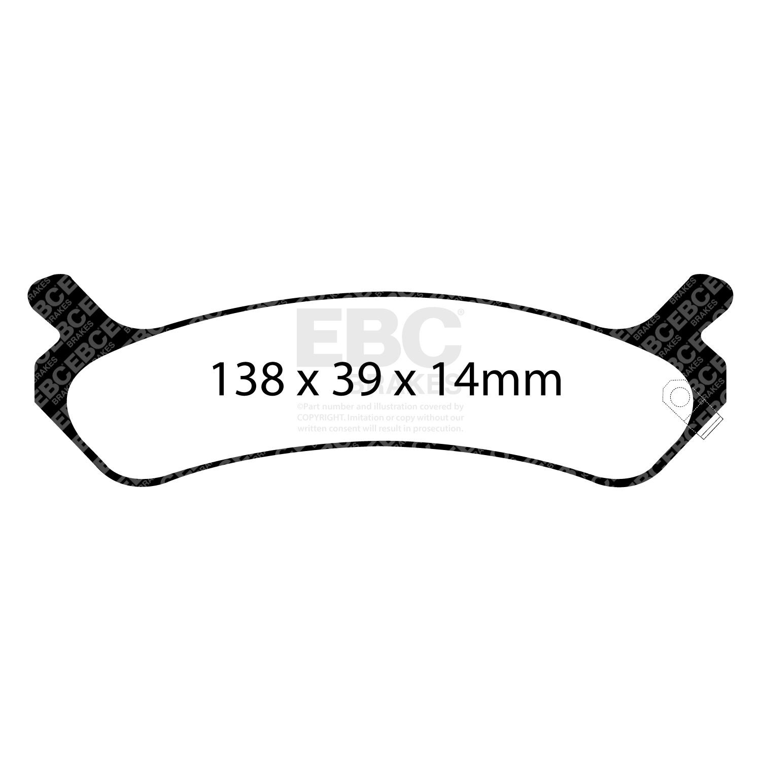 EBC DP1017 BRAKE PAD SET DISC BRAKE Rear