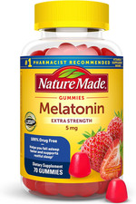 Nature Made Melatonin Gummies 5mg Extra Strength Sleep Aid Adults 70 Count