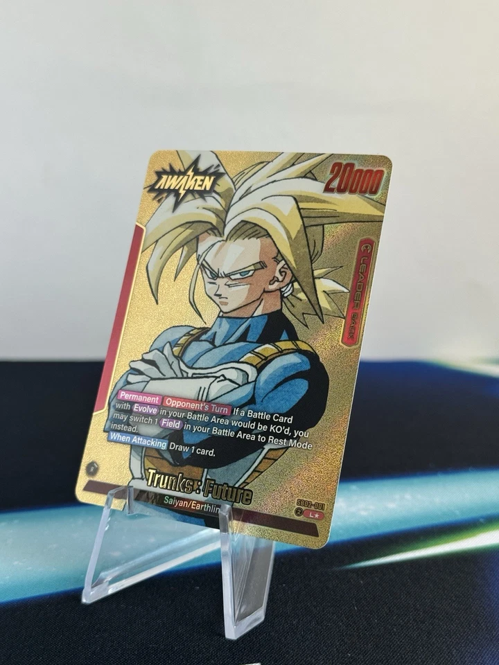 Trunks: Future SB02-001 ✨GOLD✨ Leader | Manga 02 | Dragon Ball Fusion World - Image 3 of 4