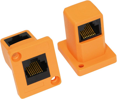 D Typ Modul Ethernet Buchse,90 Grad rechtwinklig rj45 Buchse, Ethernet Adapter C