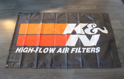 K&N Air Filters Banner Flag KN 3x5 Repair Shop Mechanic Garage Auto Parts Store