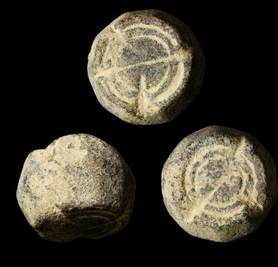 Ancient Roman / Byzantine Bronze Spheroid Weight   Circa 4th 7th Century AD