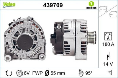 Lichtmaschine Generator Lima VALEO ORIGINS - NEW O.E. TECHNOLOGIE 439709 für E91